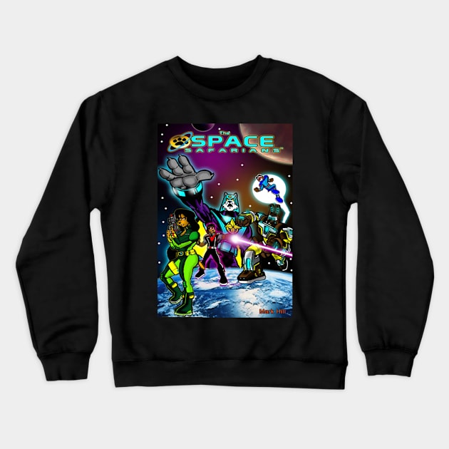 The Space Safarians team picture Crewneck Sweatshirt by DocNebula